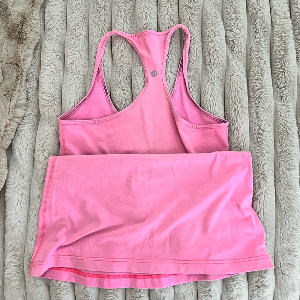Lululemon Pink Racerback Tank Top - Picture 3 of 3